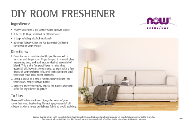 0831L - DIY Room Freshener Recipe Cards